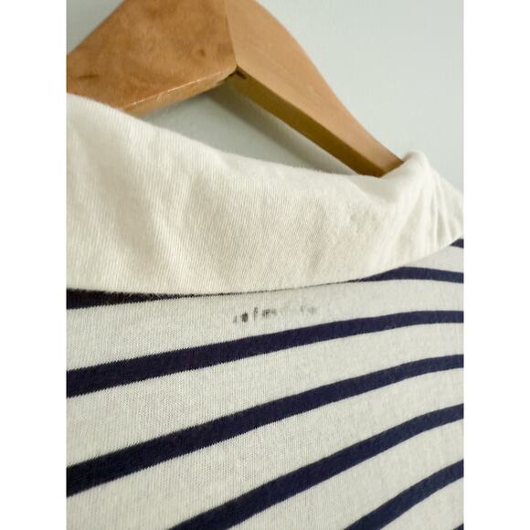J.Crew | NWT Vintage jersey johnny-collar shirt in stripe Ivory Eve | Sz M - Picture 10 of 10